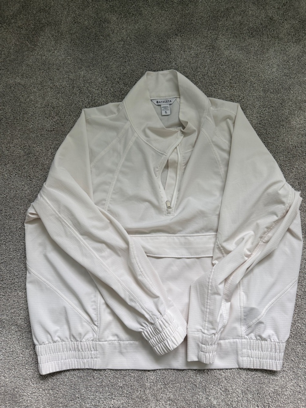 Athleta Cream Utility Jacket Pullover
